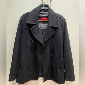 Merona- Mens Wool Blend Peacoat Black Small